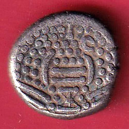 ANCIENT INDIA GADHAYA DYNASTY KING PORTRAIT COIN– FC9264 - Image 2
