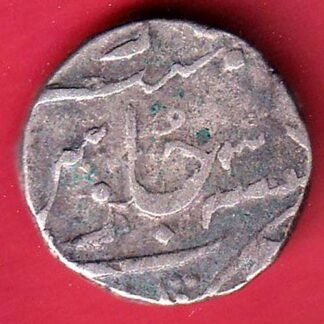 cambay state khambayat mint one rupee silver coin - FC9282