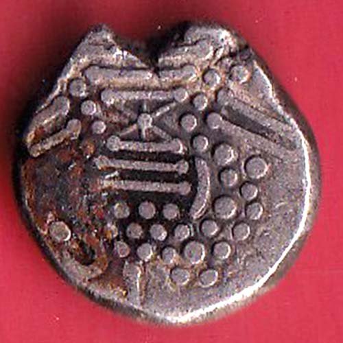 ANCIENT INDIA GADHAYA DYNASTY KING PORTRAIT COIN– FC9298 - Image 2