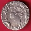Bharatpur state Queen Victoria Jaswant Singh one rupee silver coin  – FC9422