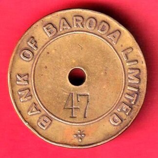 BANK TOKEN: BANK OF BARODA LTD. SAYAJI GUNJ BR. BARODA 47– FF70