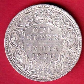 British india 1900 victoria empress one rupee silver coin – FC9671