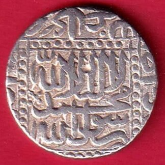 MUGHALS AKBAR AGRA MINT ONE RUPEE RARE SILVER COIN– s8273