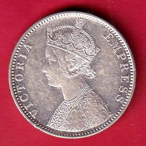British india 1900 victoria empress one rupee silver coin – FC9485 - Image 2