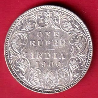 British india 1900 victoria empress one rupee silver coin – FC9485