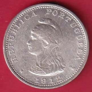 “UNC’ Portuguese India Uma rupee 1912 BEAUTIFUL SILVER COIN– FC9630