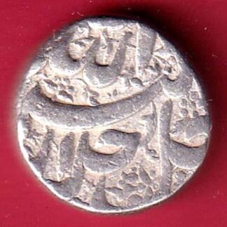 mughals akbar burhanpur mint one rupee silver coin - FC9495