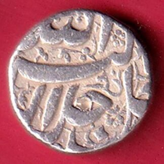 mughals akbar burhanpur mint one rupee silver coin - FC9497