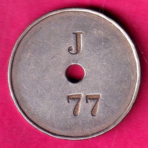 BANK TOKEN :- THE INDIAN BANK LIMITED J 77 – FC9588 - Image 2
