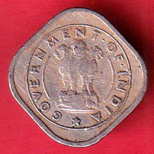 republic india 1954 half annas coin-Ff171 - Image 2