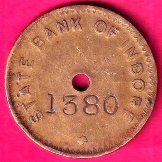 TOKEN : STATE BANK OF INDORE 1380- fc9603