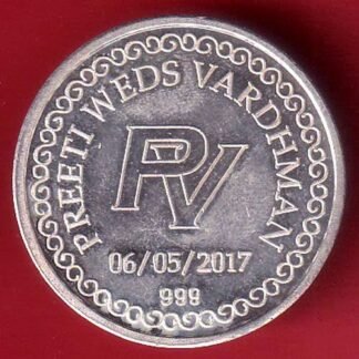 silver token: Weight – 9.95 gm: preeti weds vardhman 6/05/2017 - FC9680