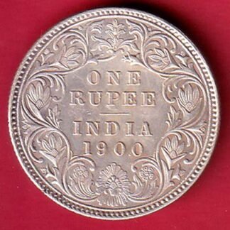 British india 1900 victoria empress one rupee silver coin  –fc9478