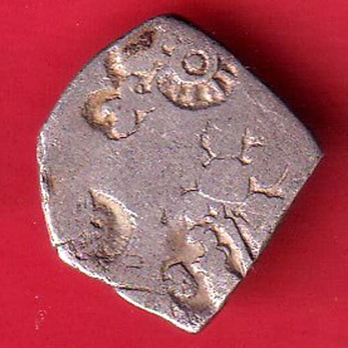 ANCIENT INDIA MAURYAN PERIOD MAGADH DYNASTY SILVER PUNCHMARK–fc9480