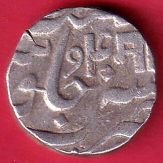Baroda state manaji rao one rupee silver coin - FC9550