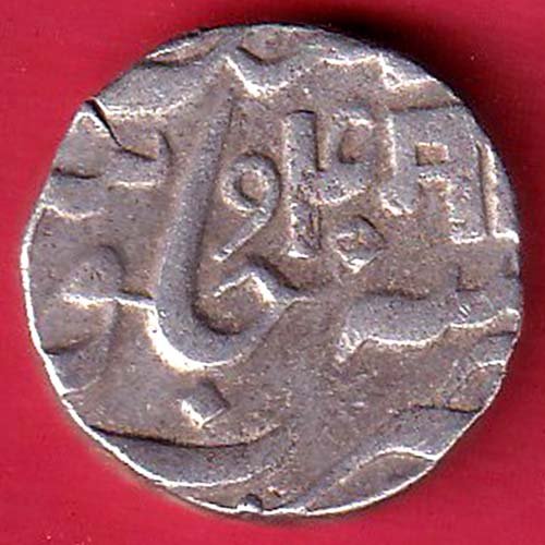 Baroda state manaji rao one rupee silver coin - FC9550