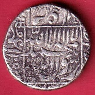 Mughals Shahjahan surat Mint One Rupee silver coin - FC9551