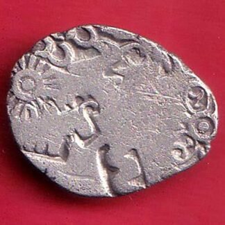 ANCIENT INDIA MAURYAN PERIOD ANIMAL STANDING MAGADH DYNASTY SILVER PUNCHMARK - FC9608