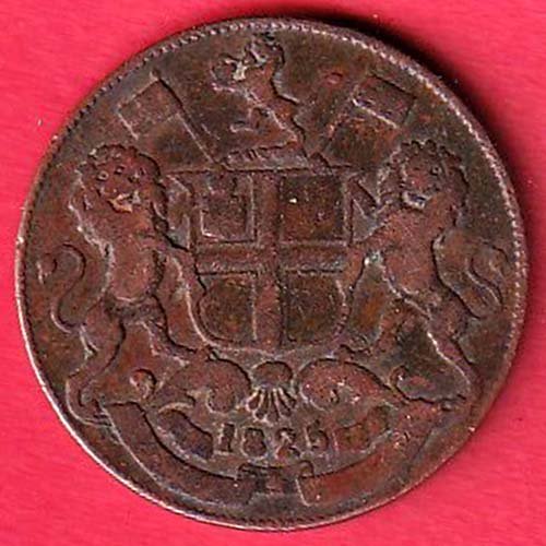 Bombay Presidency East India Company 1825 One Pie Rare Coin – FC9654