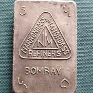 5 tola narrondass manordass silver bar - FEH440