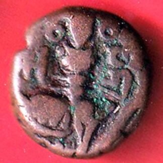 lohar of kashmir dida rani copper drachma beautiful coin– FF116