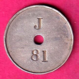 BANK TOKEN :- THE INDIAN BANK LIMITED J 81– ff151