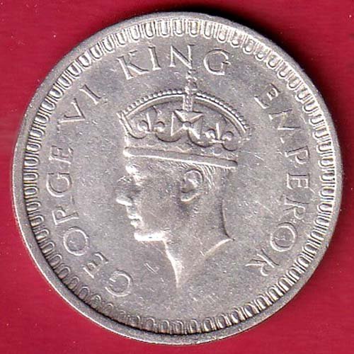 British India 1942 Bombay Mint George Vi One Rupee SILVER COIN–FC9725 - Image 2