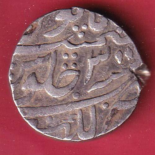 mughals aurnagzeb lucknow mint one rupee silver coin – FC9756