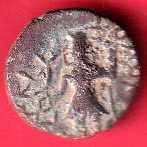 aAncient, Kushan, Kanishka Copper Quarter Unit BEAUTIFUL COIN – FC9772 - Image 2