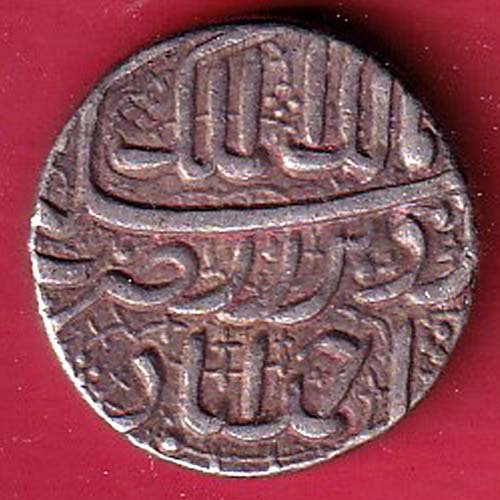"BEAUTIFUL COIN " Mughals Jahangir As Salim Ahmedabad Mint One Rupee silver coin –FC9773