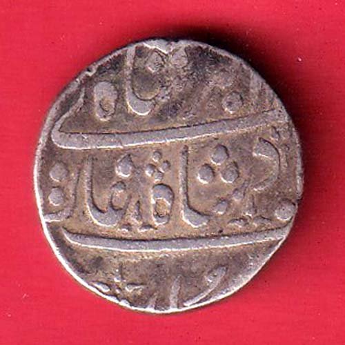 BOMBAY PRESIDENCY INO AKBARSHAH AHEMEDABAD MINT ONE RUPEE SILVER COIN– FC9804 - Image 2
