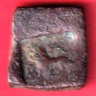 ANCIENT INDIA TAXSHILA HORSE ELEPHANT TYPE COPPER COIN – FC9868