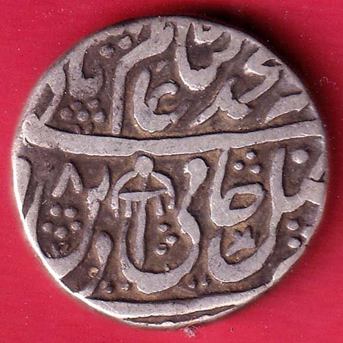 Rohilakhand ,Qasba panipat,Ino shahalam-ii SWASTIKA & UMBRELLA silver rupee coin – FC9873