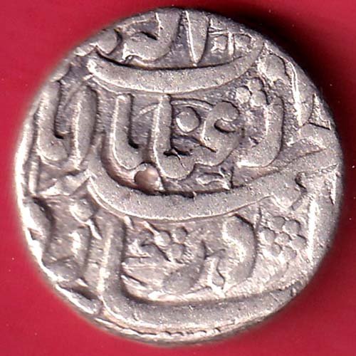 Mughals Jahangir As Salim Ahmedabad Mint One Rupee silver coin– FC9882 - Image 2