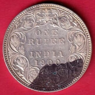 British india 1900 victoria empress one rupee silver coin – FC9929