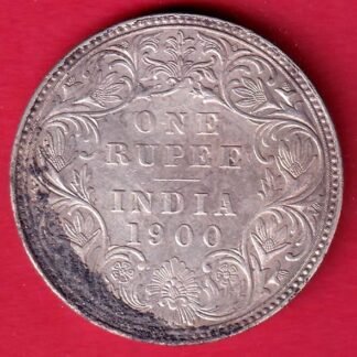 British india 1900 victoria empress one rupee silver coin – FC9933