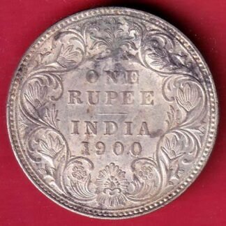 British india 1900 victoria empress one rupee silver coin – FC9934
