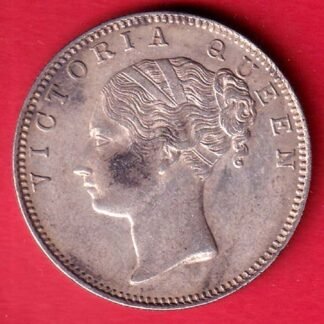 EAST INDIA COMPANY 1840 CONTINIOUS LEGEND VICTORIA QUEEN BEAUTIFUL ONE RUPEE SILVER COIN– FC9941
