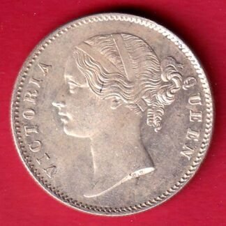 EAST INDIA COMPANY 1840 DIVIDED LEGEND VICTORIA QUEEN BEAUTIFUL ONE RUPEE SILVER COIN – FC9968