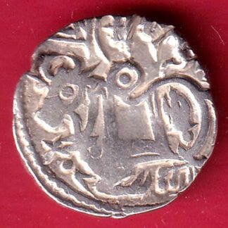 Hindushahia, kabul n gandhara silver drachma horseman n bill type coin– FC9988