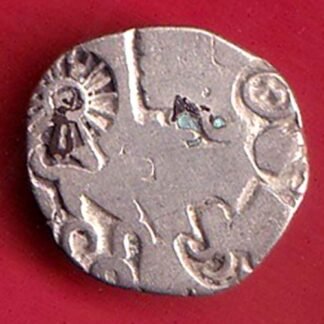 ANCIENT INDIA MAURYAN PERIOD MAGADH DYNASTY ANIMAL STANDING SILVER PUNCHMARK– ff228