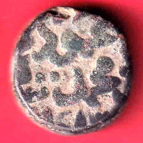 Bahmani Sultanate MAHMUD SHAH ONE GANI BEAUTIFUL COPPER COIN - ff244