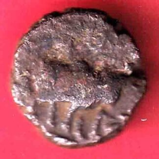 ANCIENT INDIA KUSHAN KING DYNASTY BEAUTIFUL SCARE COPPER COIN- ff249