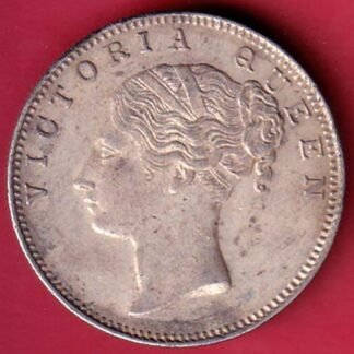 EAST INDIA COMPANY 1840 CONTINIOUS LEGEND VICTORIA QUEEN BEAUTIFUL ONE RUPEE SILVER COIN – FD29