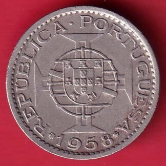 PORTUGUESE INDIA GOA 100 CENTAVOS 1958 COIN– ff286