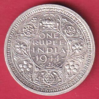 British India 1944 Bombay Mint George Vi One Rupee SILVER COIN– FD121