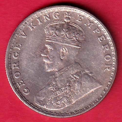 british india 1921 george v bombay mint one rupee silver coin – FD137 - Image 2