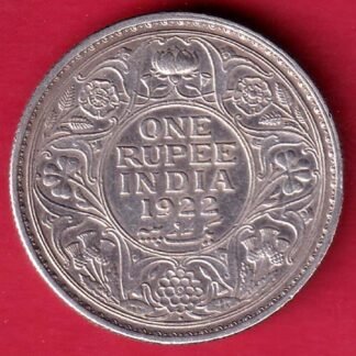 british india 1922 george v bombay mint one rupee silver coin – FD141