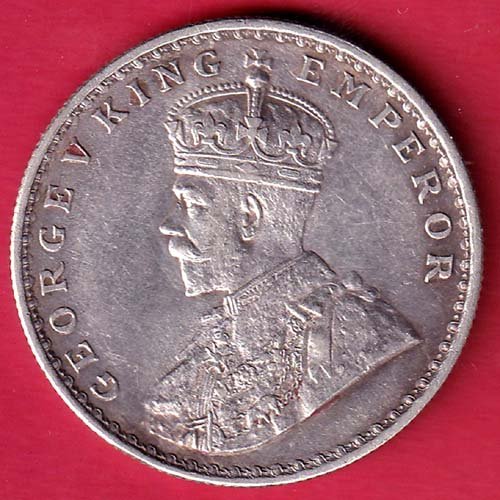 British India 1911 George v one Rupee silver coin– FD142 - Image 2