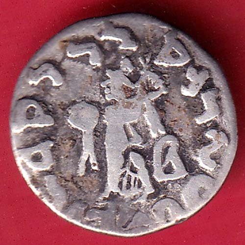 Indo-Greek Kingdom Apollodotus II 1 Drachma SILVER coin – FD145 - Image 2